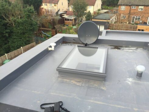 Old Satellite Dish Installation